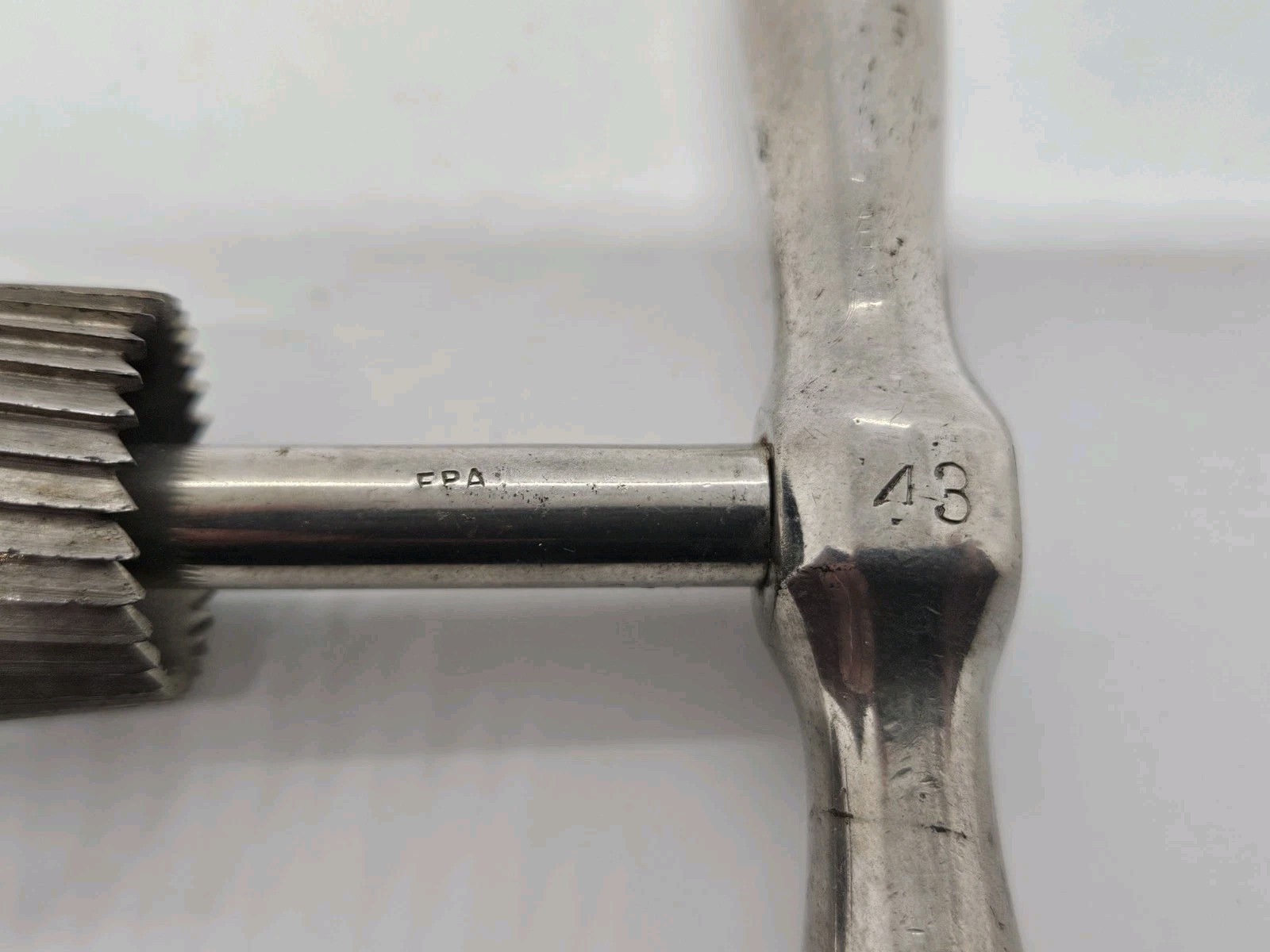 Antique 1800's Graduated Trephine Craneal Skull Bone Saw Trepanning 2 Sided Saw