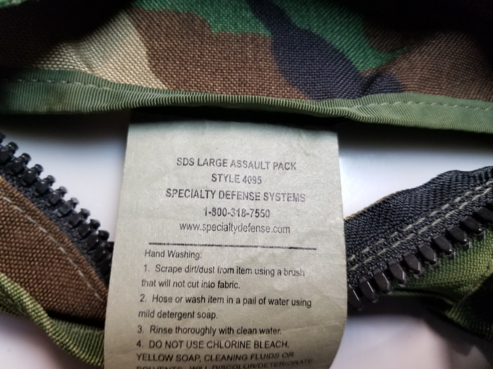 USGI Military MOLLE Woodland US Army Assault Pack SDS Style 4095 w/ Stiffener