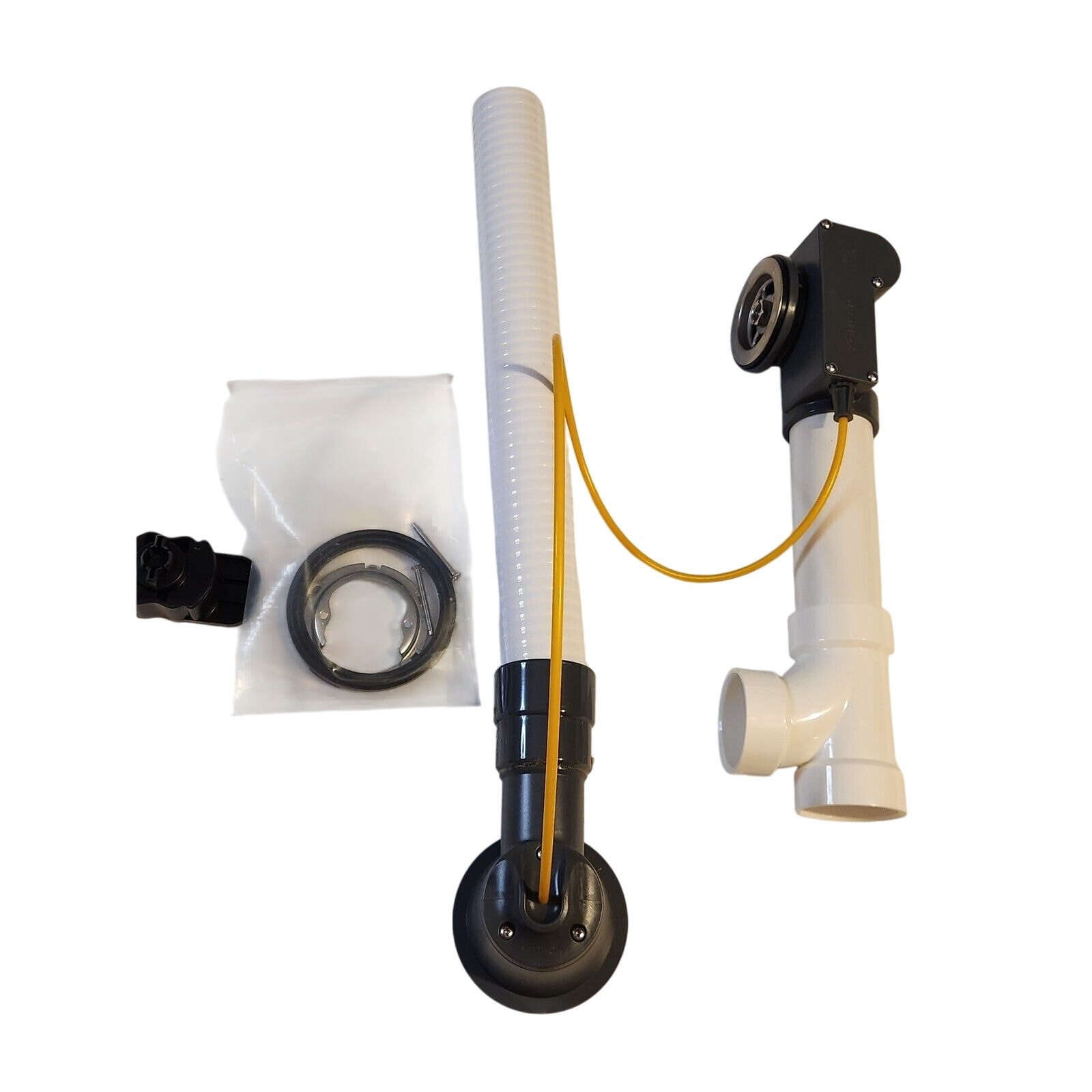 Kohler 37383-NA PureFlo PVC Rough-In Cable Bath Drain, 30" Cable with Tubing