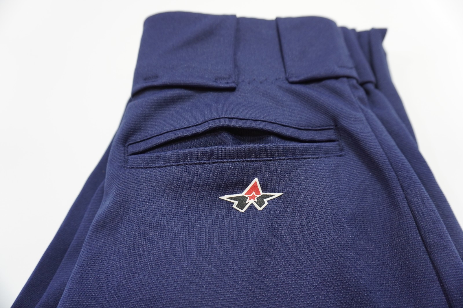 Alleson Adult Men's L Navy Softball/Baseball Pants Elastic Waist 5 Belt loop