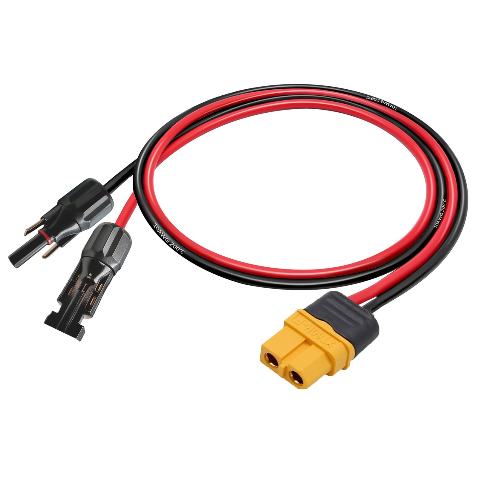 10 AWG XT60 Female Male Connector Adapter to Solar Extension Cable Battery Cable