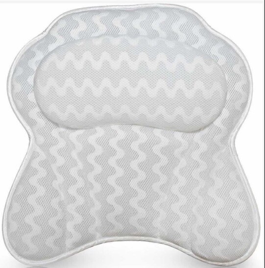 ZEN ZONE LUXURIOUS BATHTUB PILLOW ERGONOMIC SPA BATH CUSHION NECK & BACK SUPPORT
