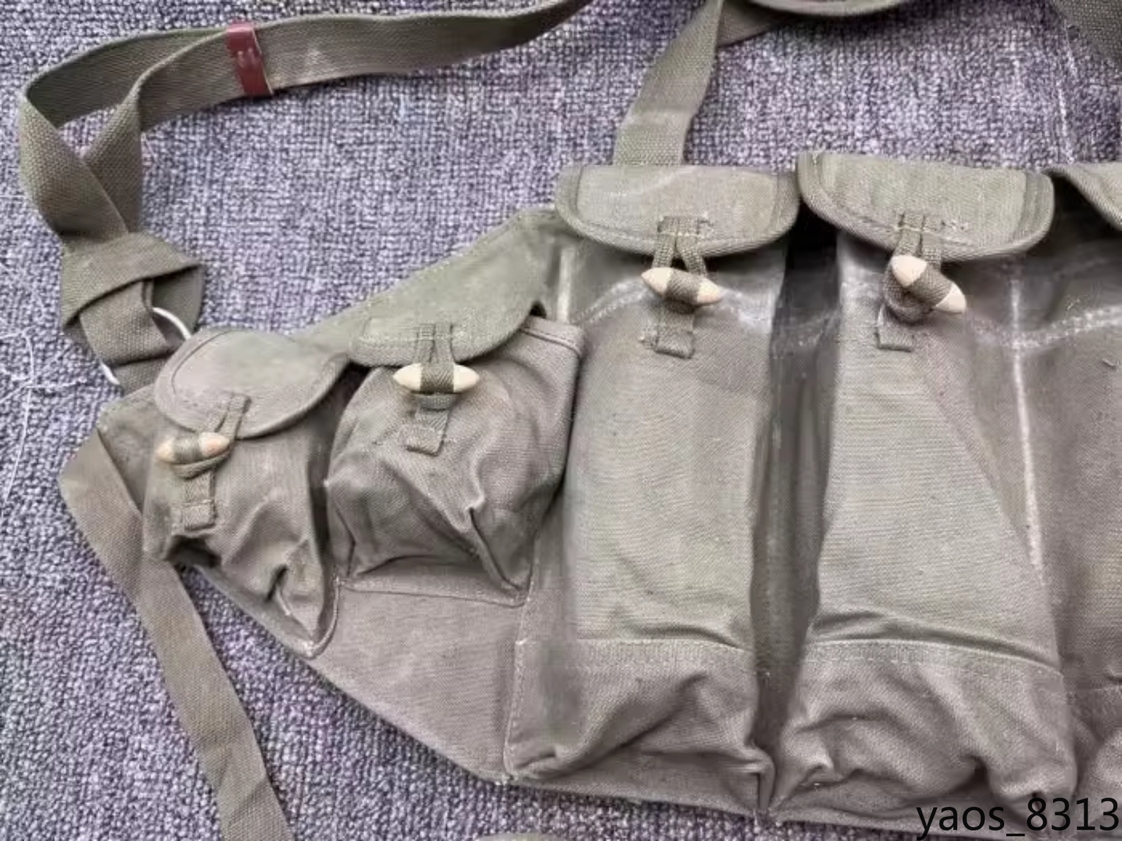 Russia AK Chinese 56 Tactical Chest Rig Vest Pouch with Belt Canvas bag