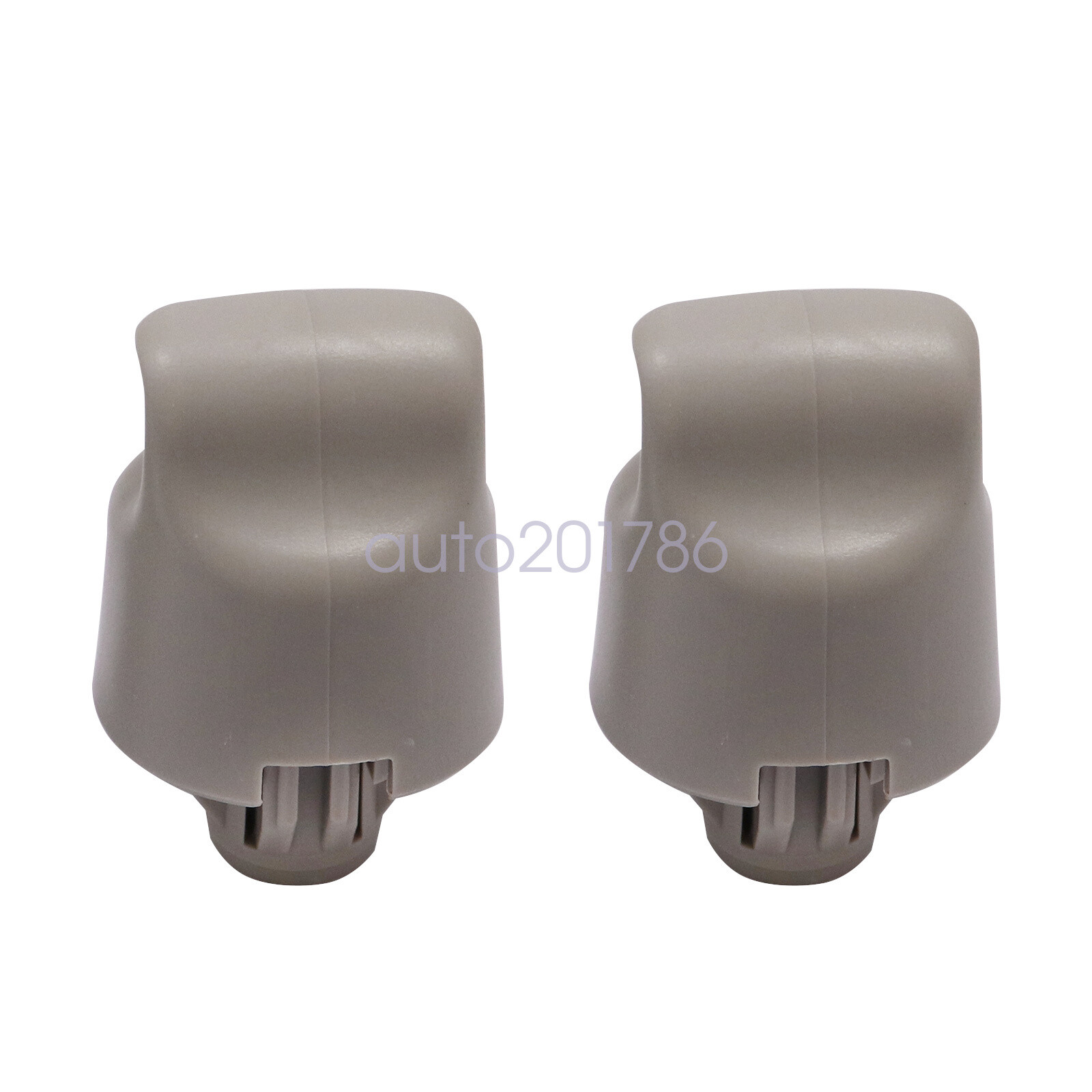 2X Sun Visor Bracket Clip For Nissan Murano Rogue Pathfinder Altima Grey