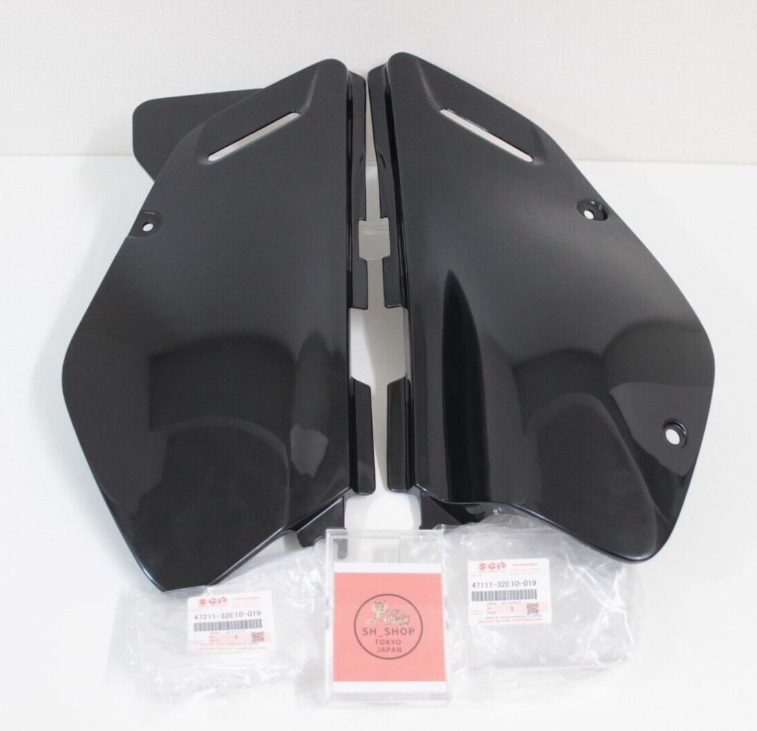 SUZUKI 1996 - 2020 DR650SE BLACK SIDE FRAME COVERS OEM LEFT & RIGHT in stock