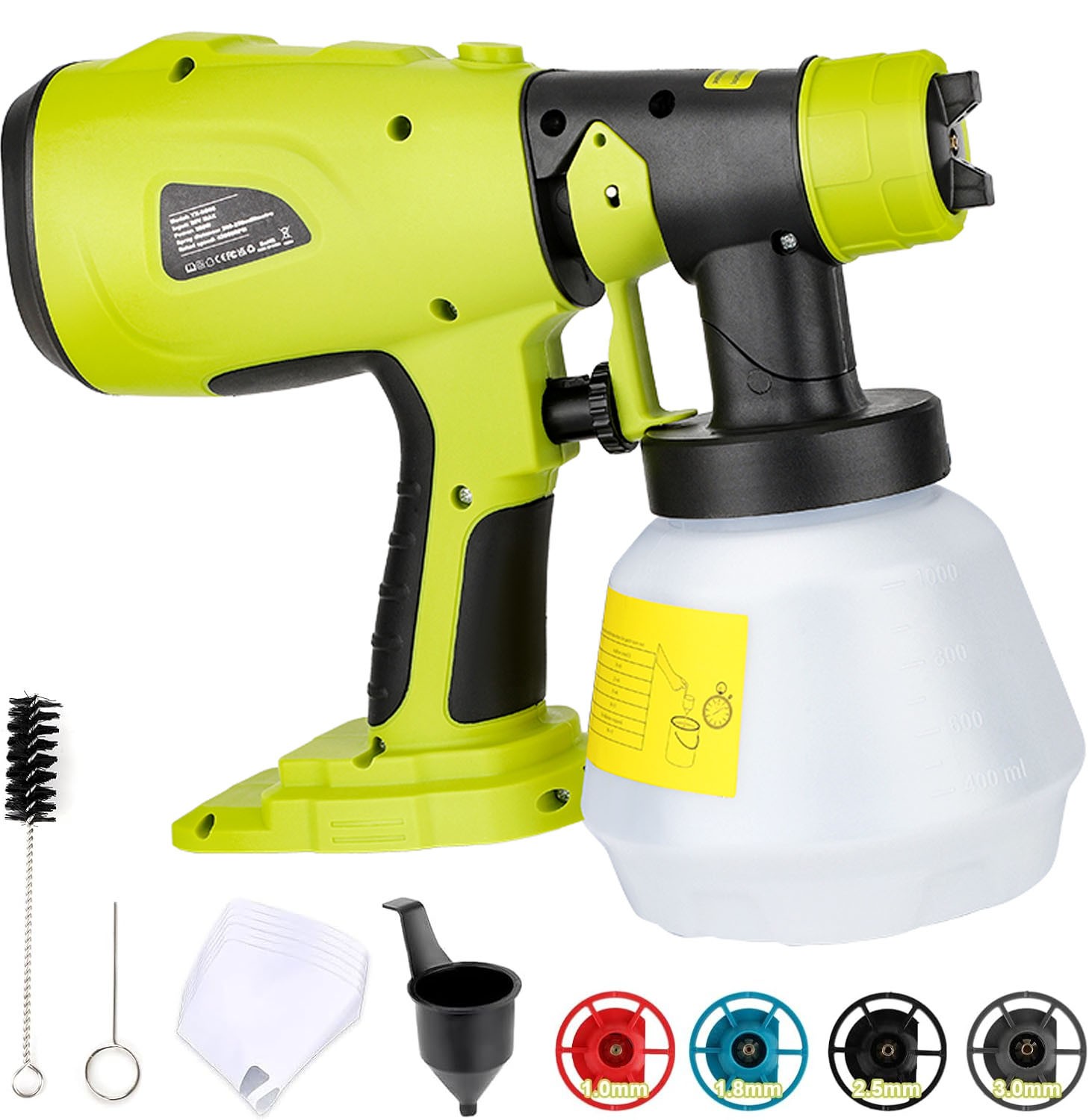 NEW Cordless High Pressure Spray Gun Airless Paint Sprayer For Ryobi 18V Battery