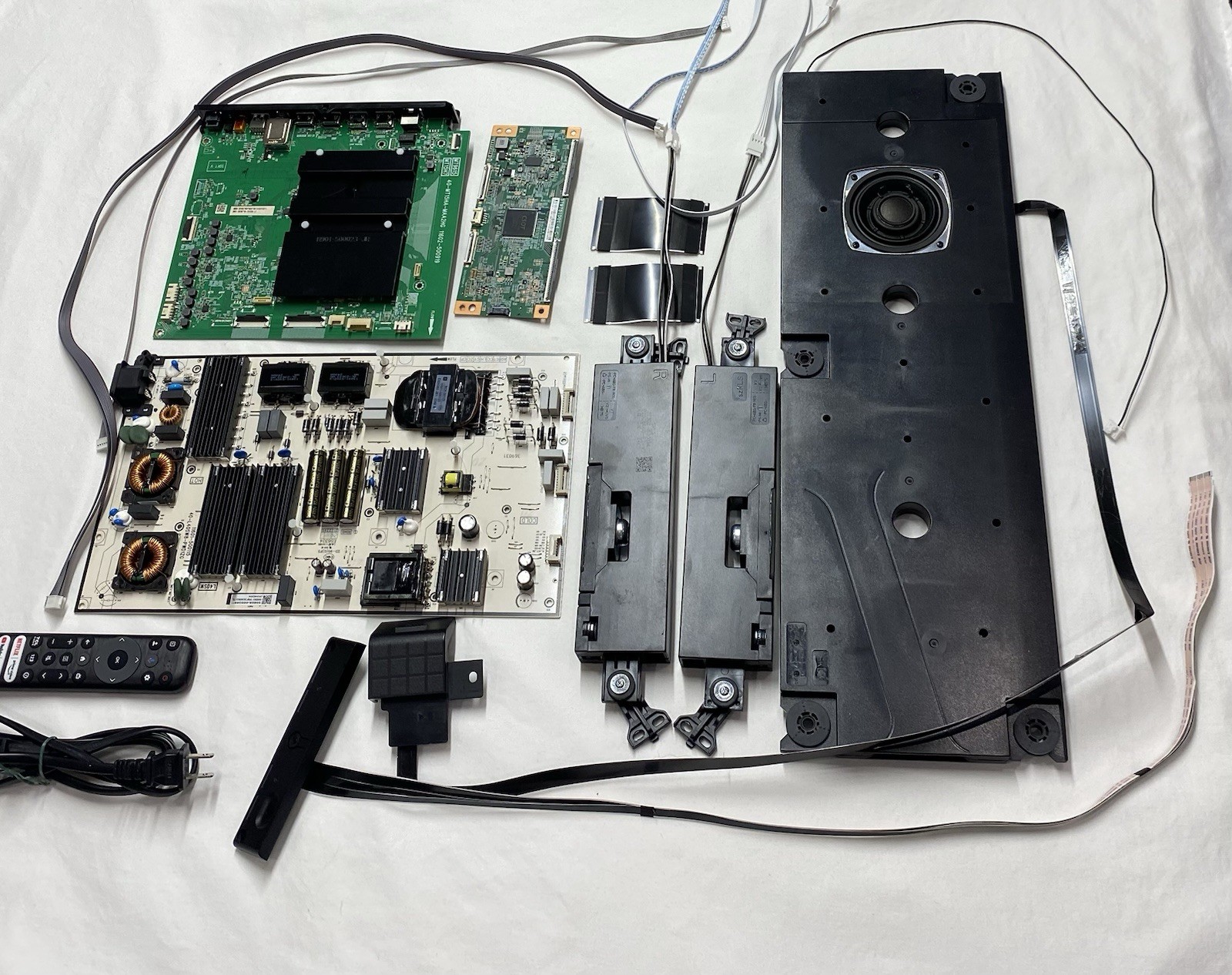 TCL 98" TV 98S550G Repair Kit Boards TCL ST9751D01-6, 30805-000388, 30800-001095