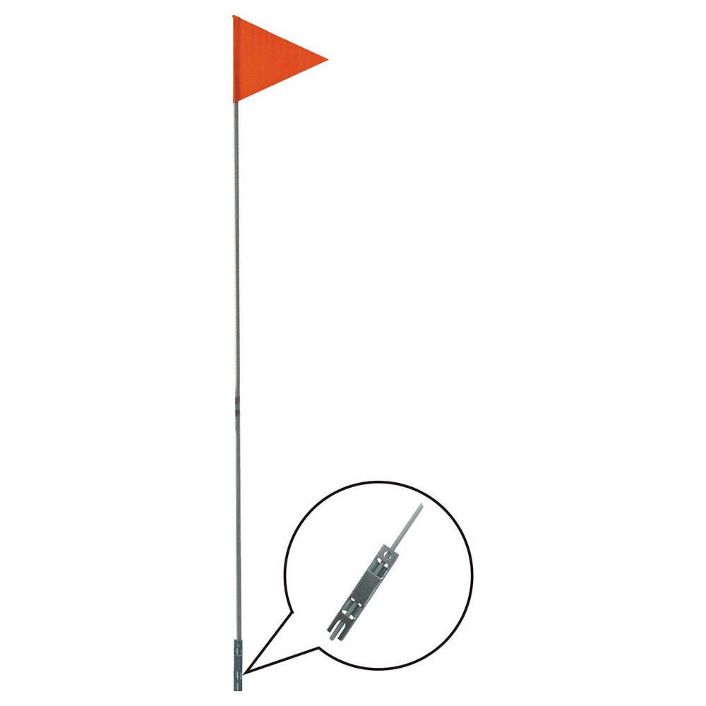 GRAINGER APPROVED 52WP75 Bike Flag,Red/Orange,72" H PK 10