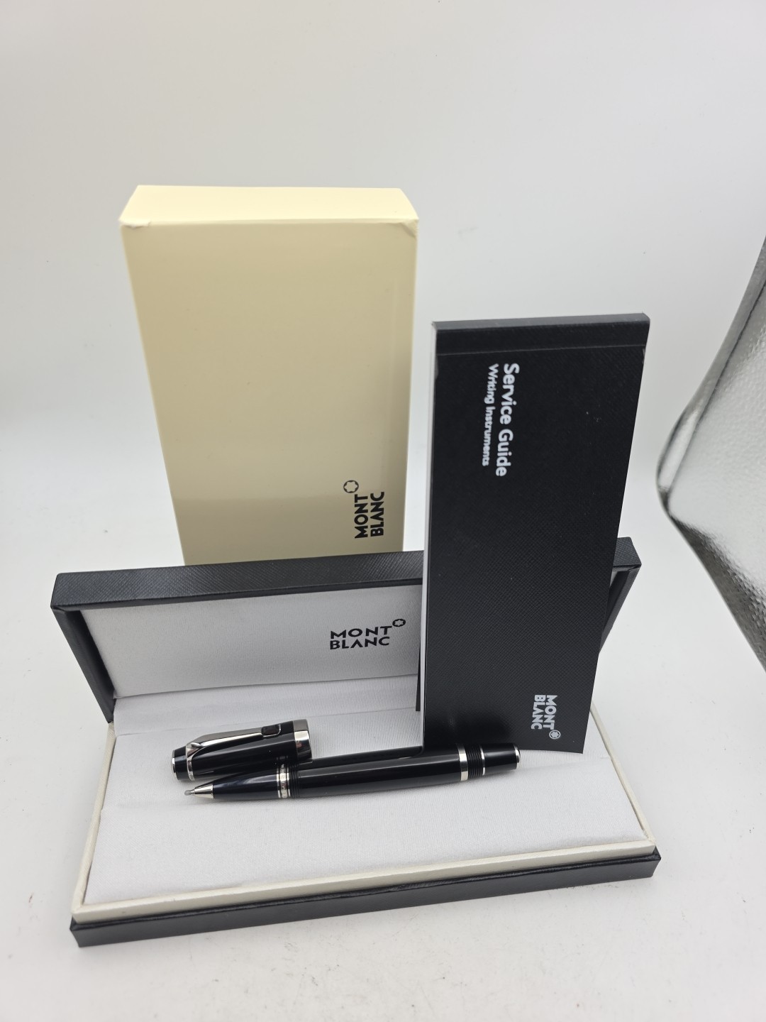 Montblanc rollerball Pen boheme onyx black noir with user guide and box