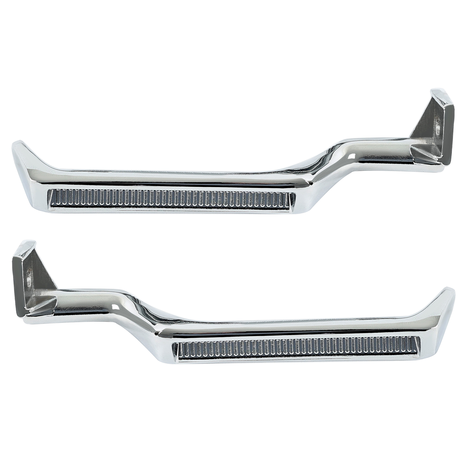 Chrome Metal Inside Interior Door Handle Pair For F-150 F-250 F-350 Bronco 87-96