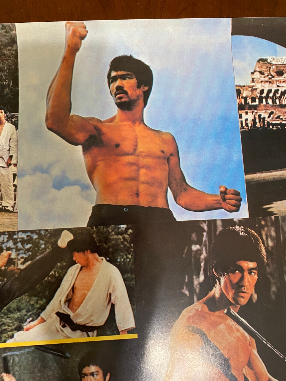 Vintage 1970s Poster Collage Bruce Lee Jeet Kune Do Martial Artist