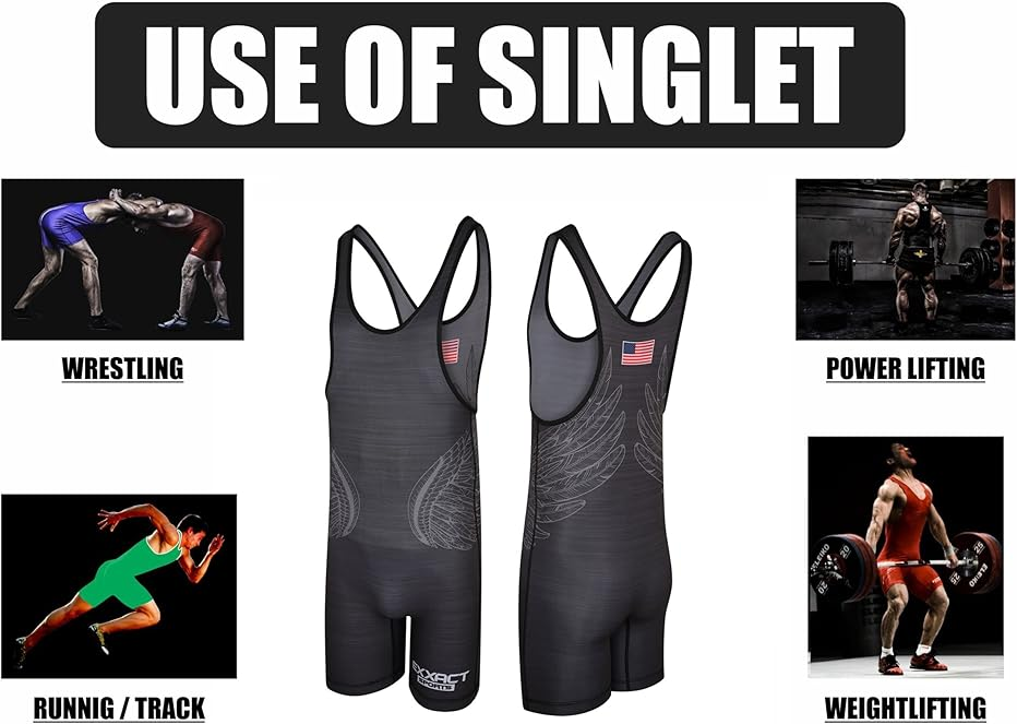 Exxact Sports Reversible Wrestling Singlet Single Ply - Youth Wrestling Singlet