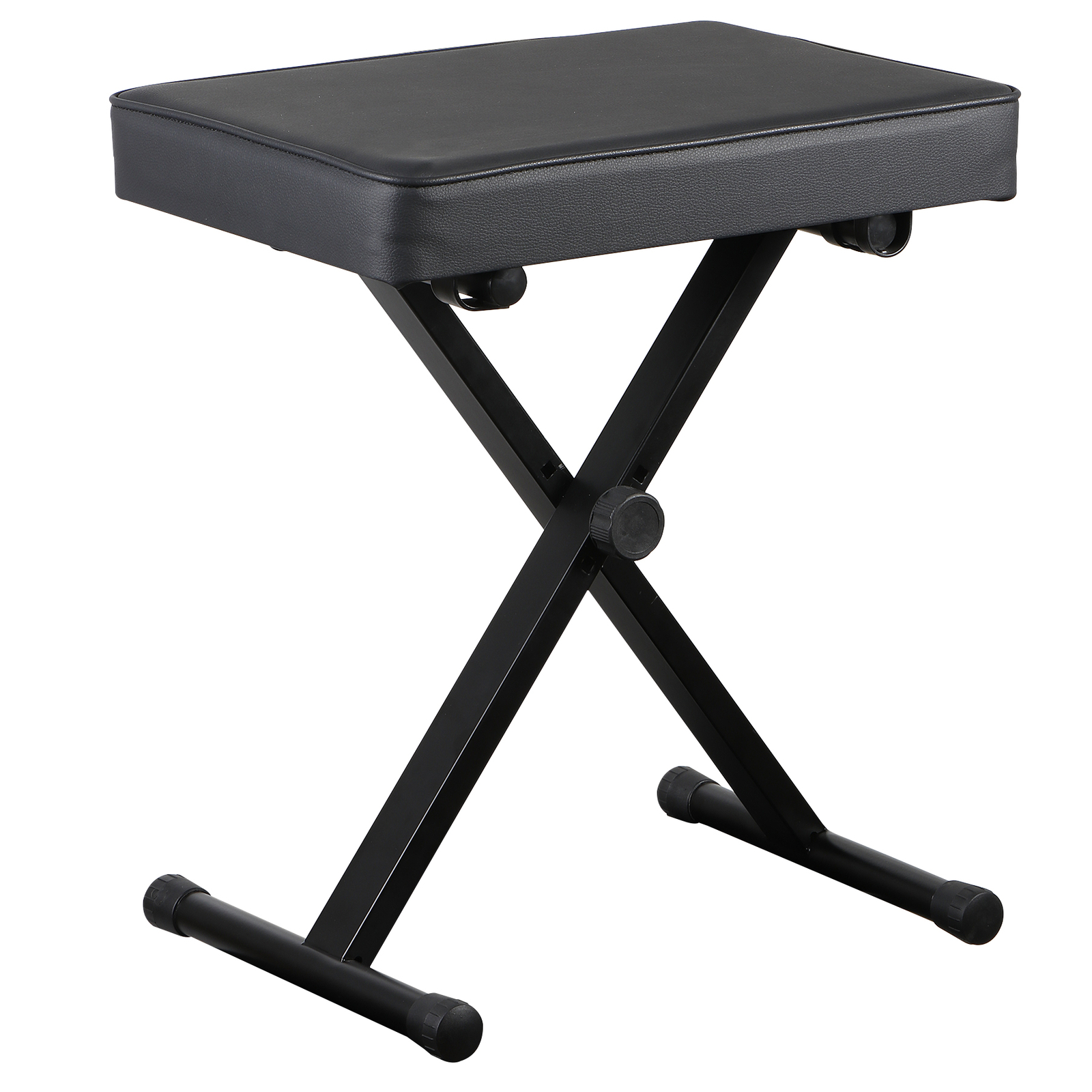 Keyboard Bench X-Style Piano Bench Adjustable Height Thickness Padded Chair Seat