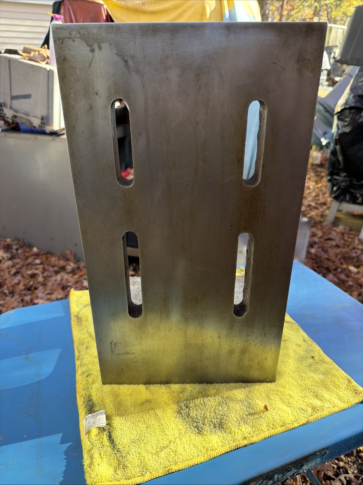 18 X 10 X 10 Slotted Webbed Angle Plate Milling Machine Set Up Fixture Jig Bore