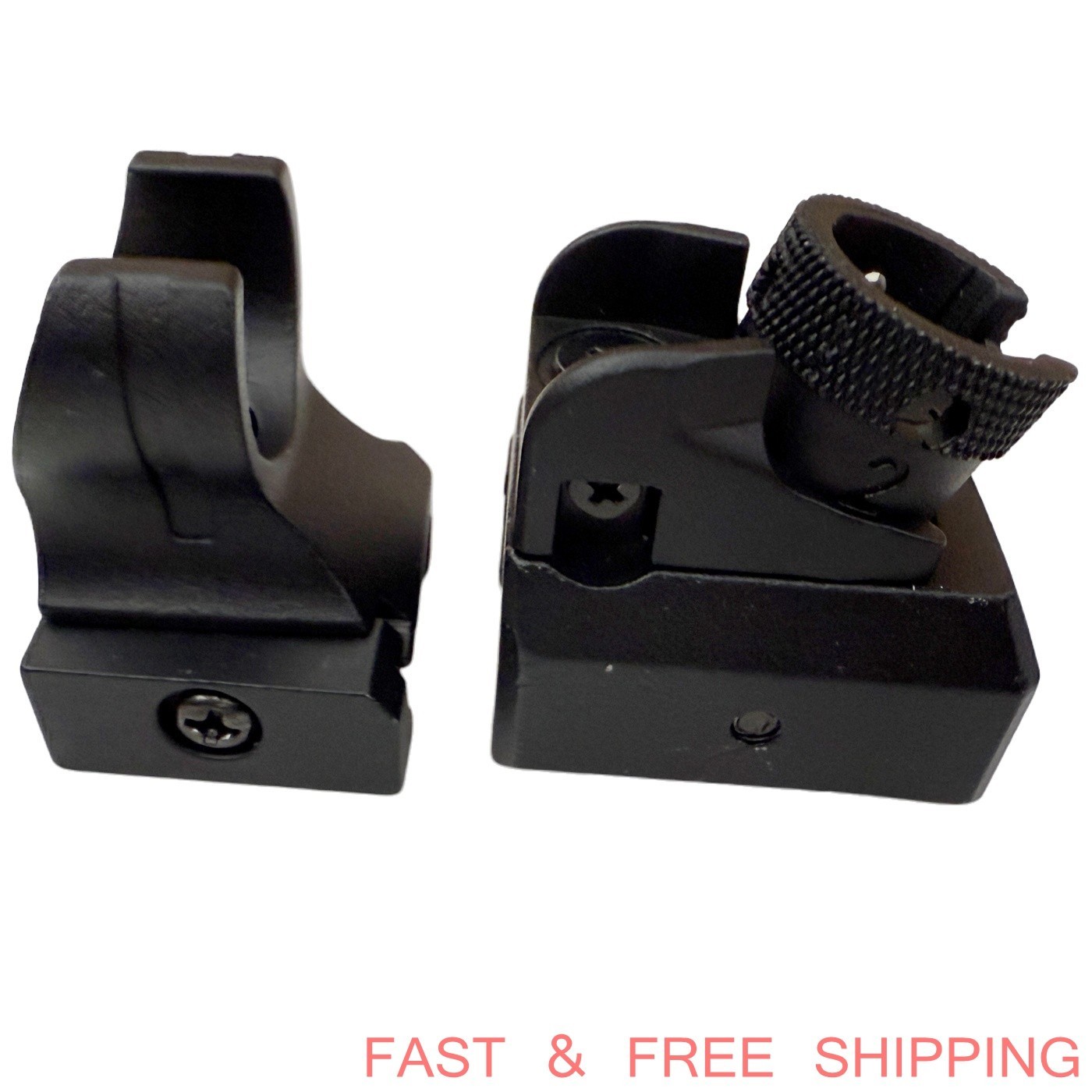 T actical Iron Low Profile Front & Rear Sight Set For P icatinny D iopter S cope