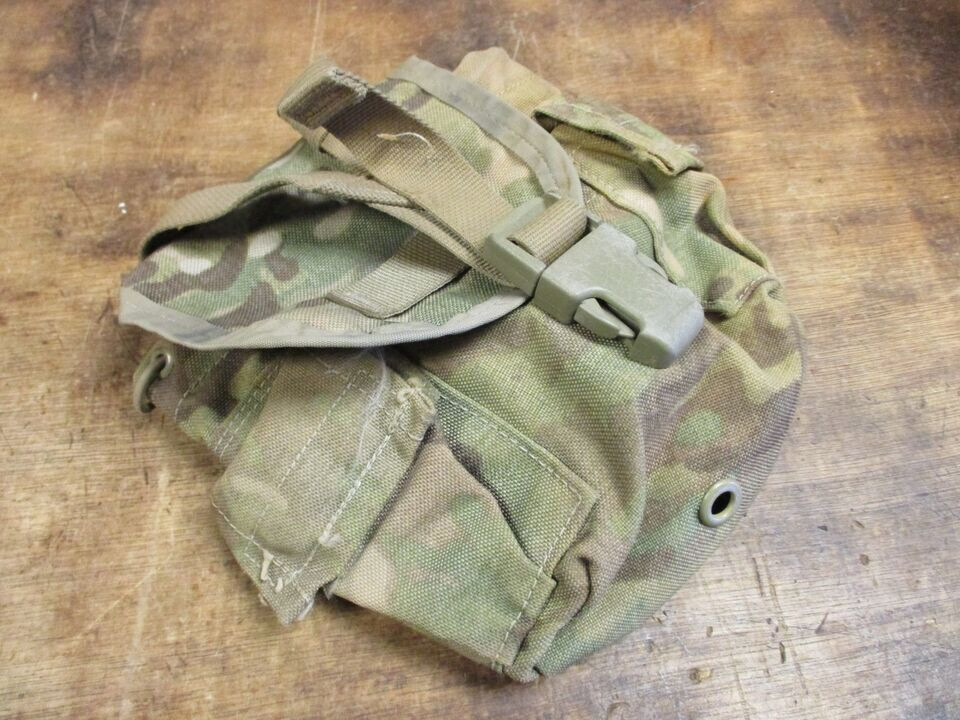 DAMAGED - Army 1 QT General Purpose Canteen Pouch Molle II Multicam OCP Woodland