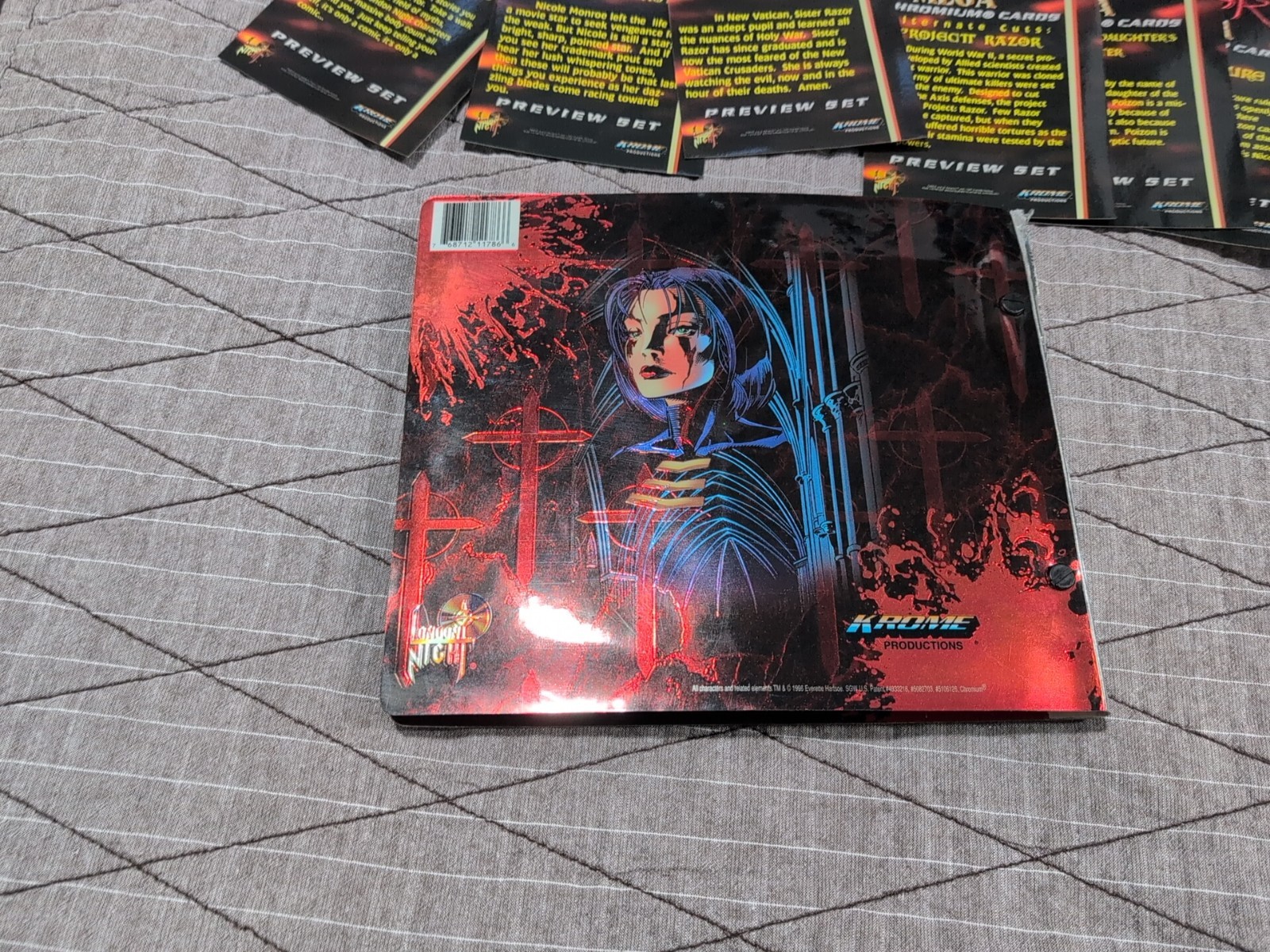 Everette Hartsoe's RAZOR Mega Chromium Card Complete Set w/binder/Chase/Preview