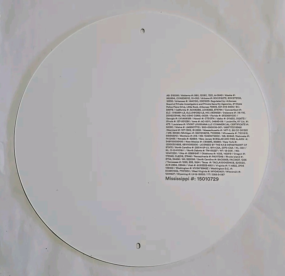 New Vivint Yard Security Sign. No post Included Only Sign 1 Pc