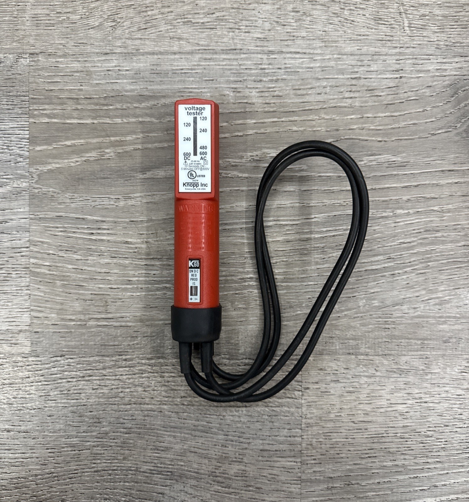 Knopp K60 Voltage Tester 120V-600V AC DC