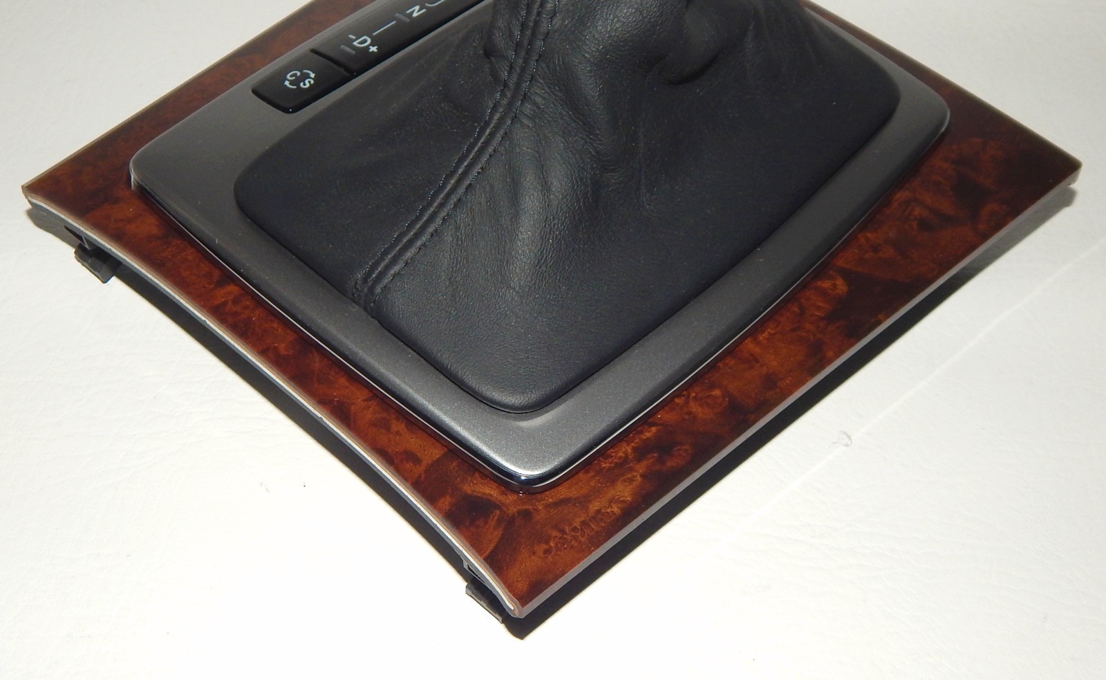 OEM 2008-2011 MERCEDES C300 Automatic Shift Knob Boot Bezel Wood Trim Shifter