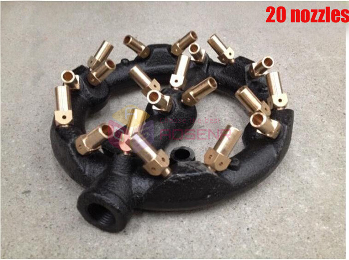 Cast Iron 44 Nozzles Natural Gas Jet 88 Tips Burner Propane Gas Jet Burner