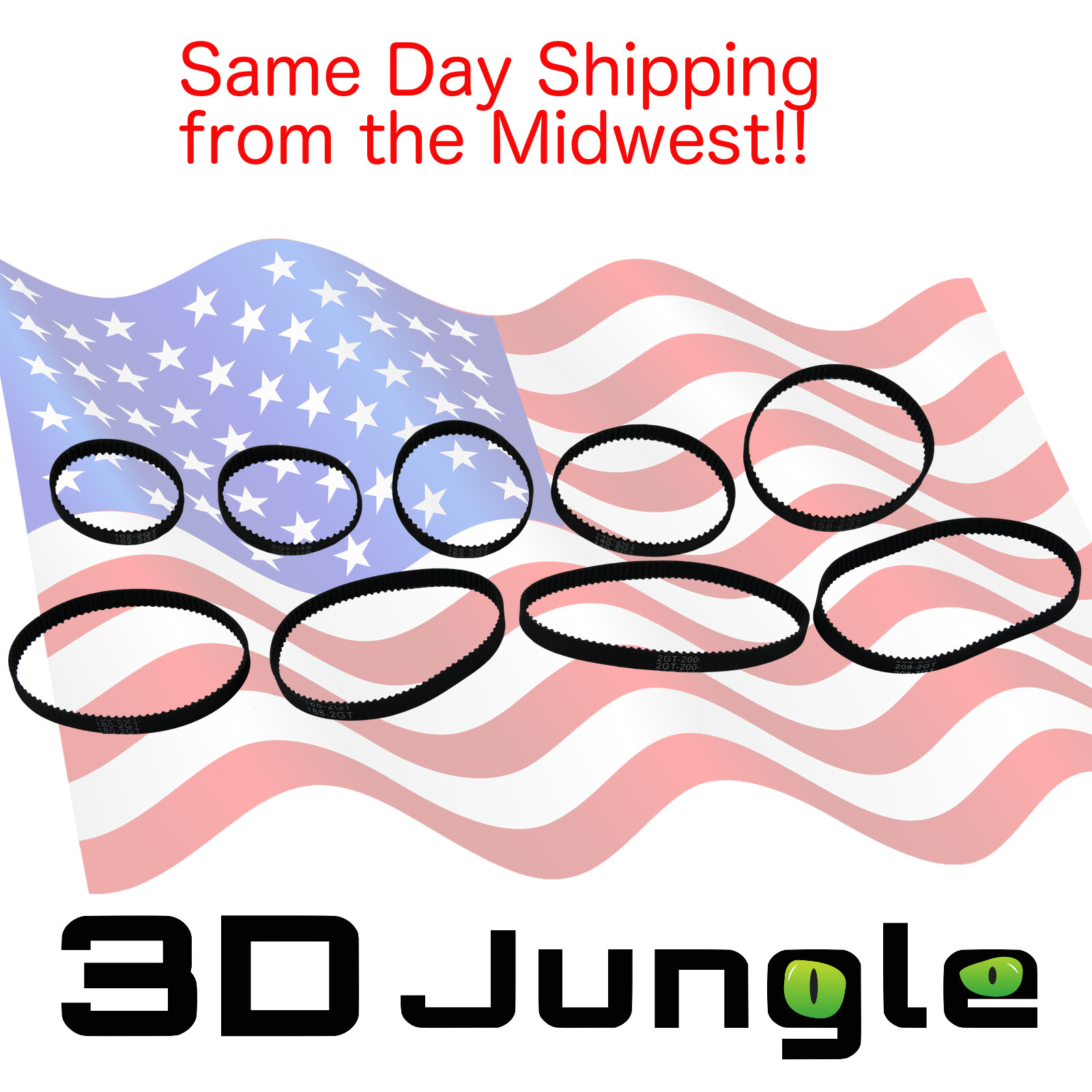 GT2 Timing Belt Fiberglass Reinforced Width 6mm Pitch 2mm for 3D Printer & CNC