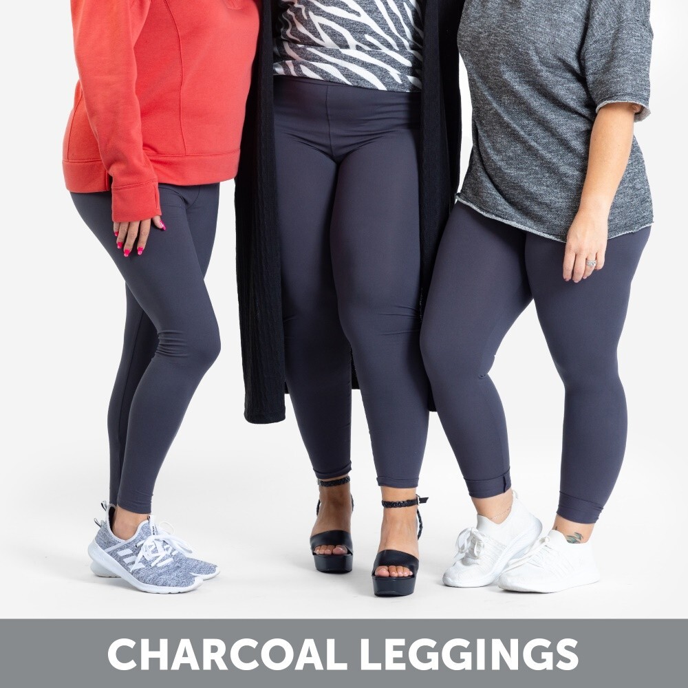 Tall & Curvy2 LuLaRoe TC2 Leggings Versatile Solid Dark Gray NWT Free Shipping