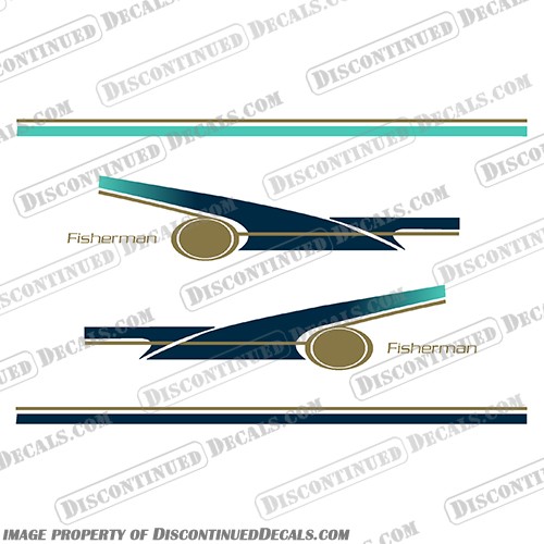 Fits Grady White Boats Fisherman Style Stripes Decals