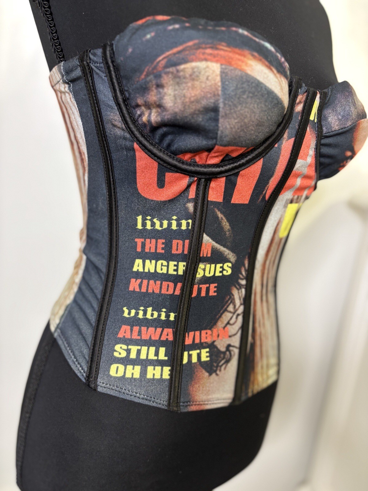 Edikted Corset Bustier Top Small NWT Y2K Structured Underwire Crop Style S13731