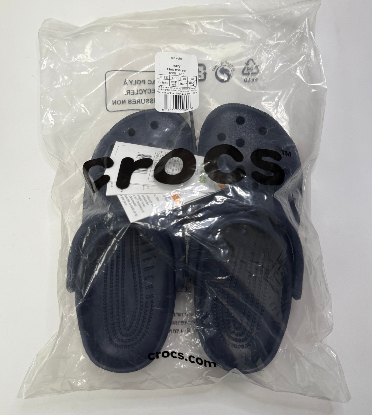 Crocs Unisex Classic Clogs, Navy