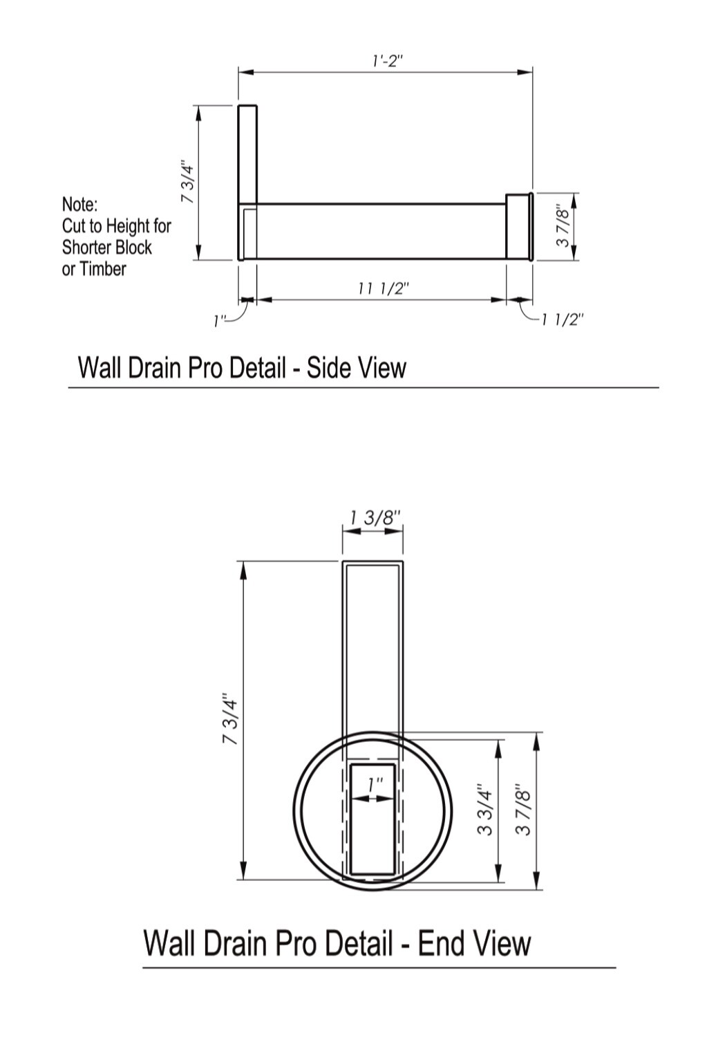 Wall Drain Pro Segmental Retaining Wall Drain Black