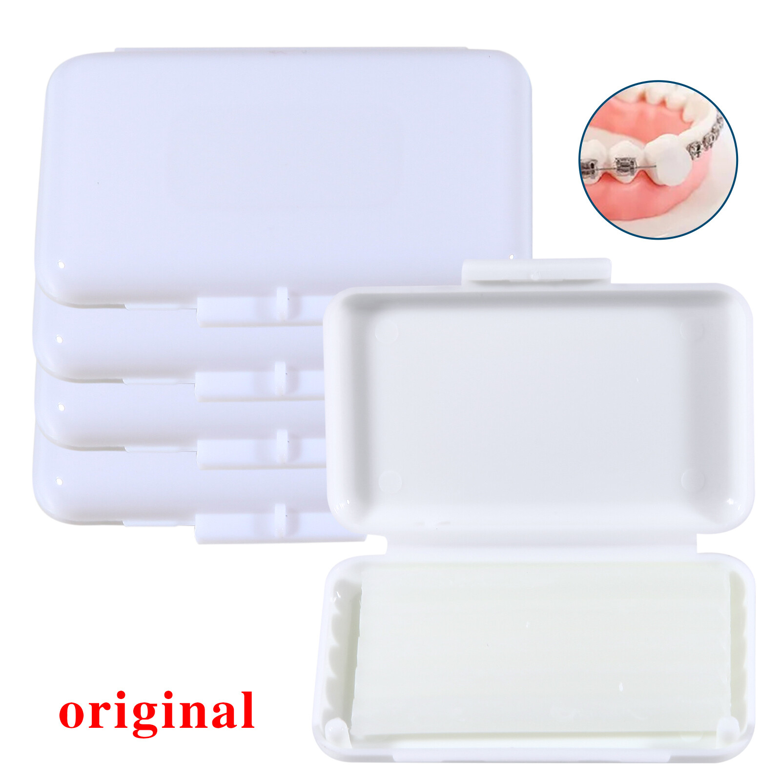 Dental Orthodontic Ligature Tie Bands Elastic Braces /Wax 10 Scents Brackets Gum