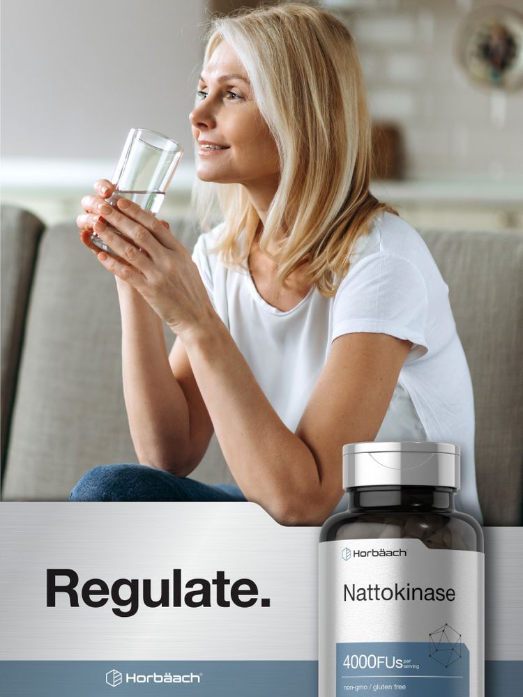 Nattokinase Capsules 4000 FU | 150 Count | Non-GMO, Gluten Free | by Horbaach