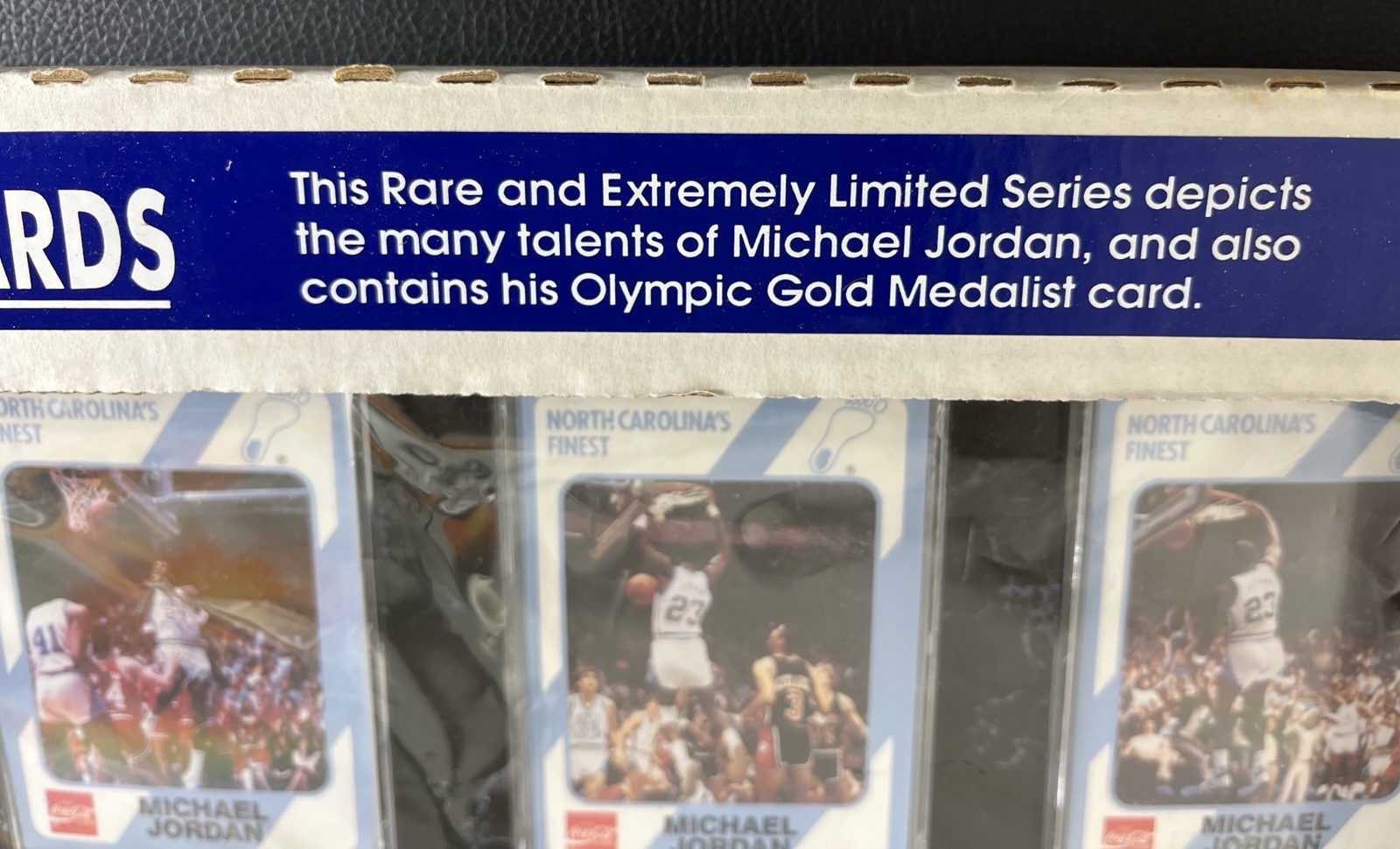 MICHAEL JORDAN COCA COLA NORTH CAROLINA PLAQUE RARE 1989 in box mint near mint