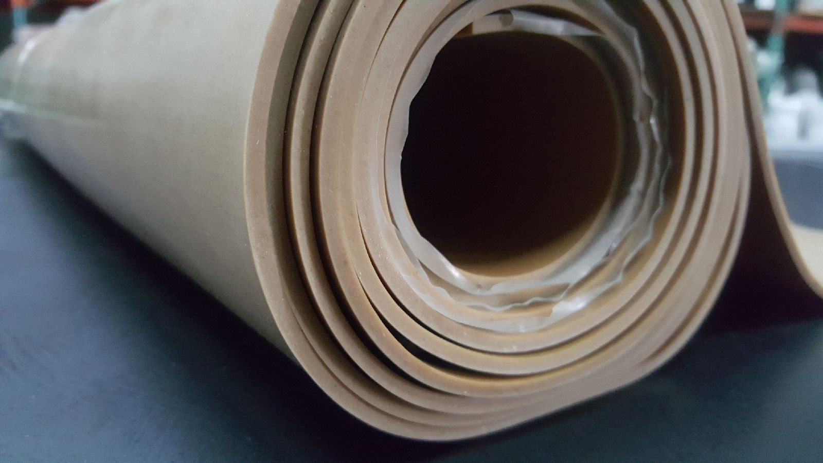 Tan Gum Rubber 1/4 x 36 in New Material with Free Shipping