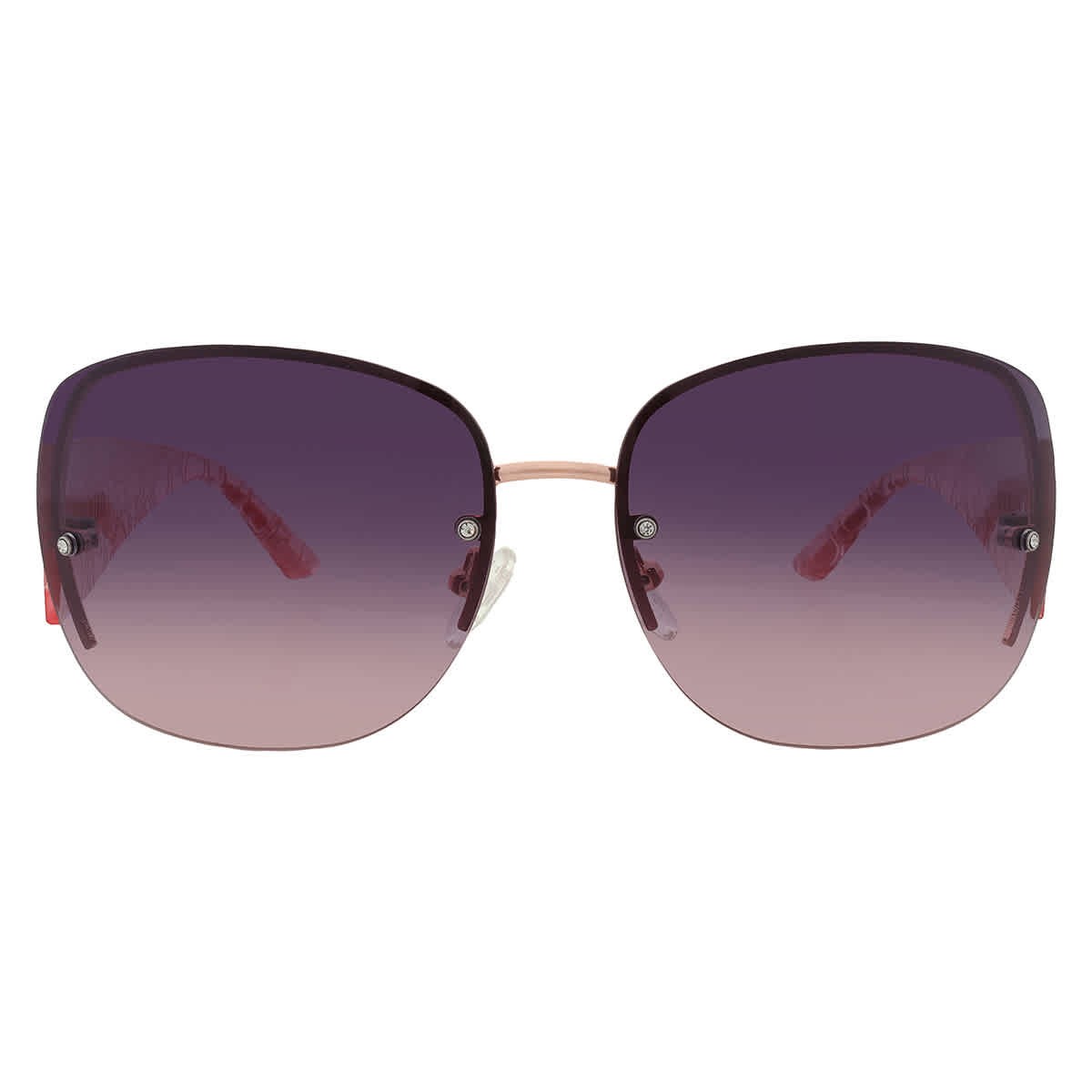 Guess Factory Smoke Gradient Rectangular Ladies Sunglasses GO00034 28B 65