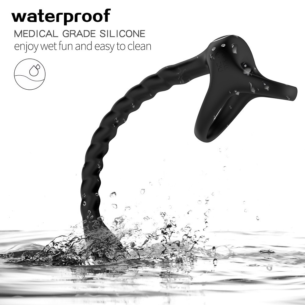 Anal Vibrator Prostate Massager With Cock Ring Sex Toy for Couple Male Anal Plug