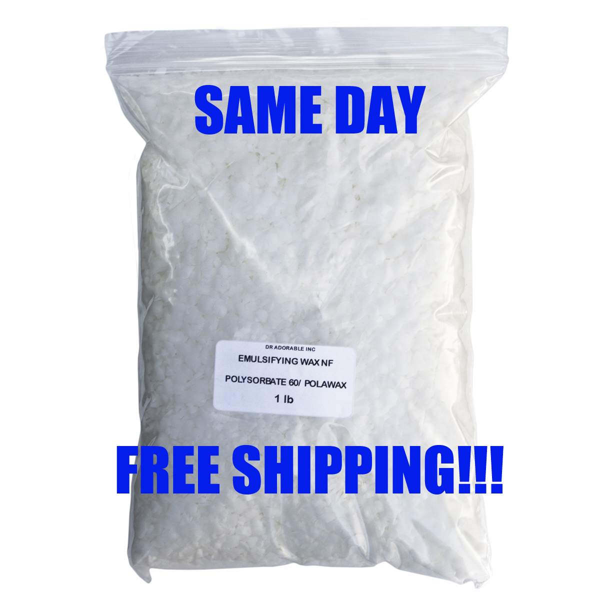 PURE EMULSIFYING​ WAX NF / POLYSORBAT​E 60 2 OZ  4 OZ 8 OZ 12 OZ 16 OZ-TO 8 LB