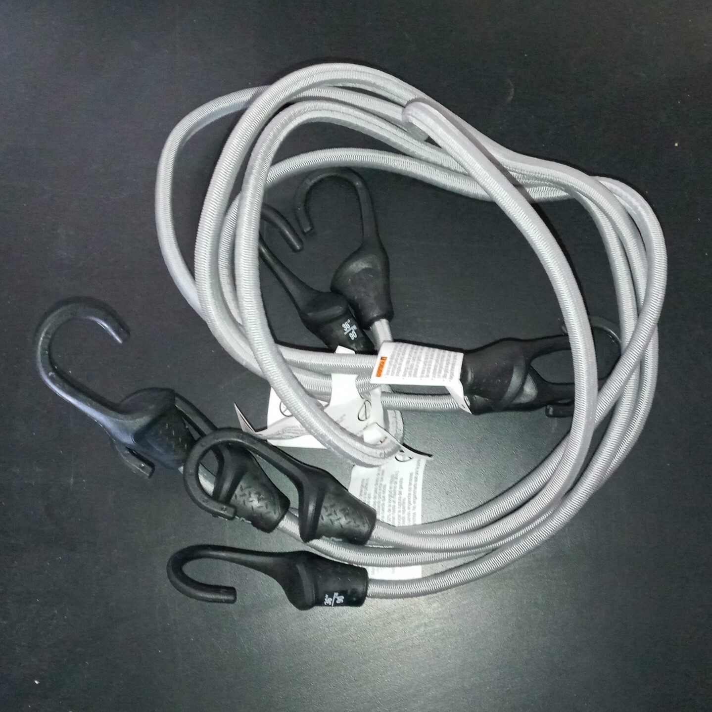 Ancra 95710 Super Strong Bungee Cords, Gray, 4-Pack, 36-Inch