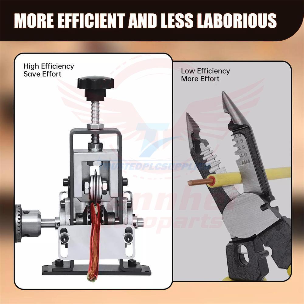 Manual Wire Stripping Machine Portable Cable Stripper 1mm to 25mm US