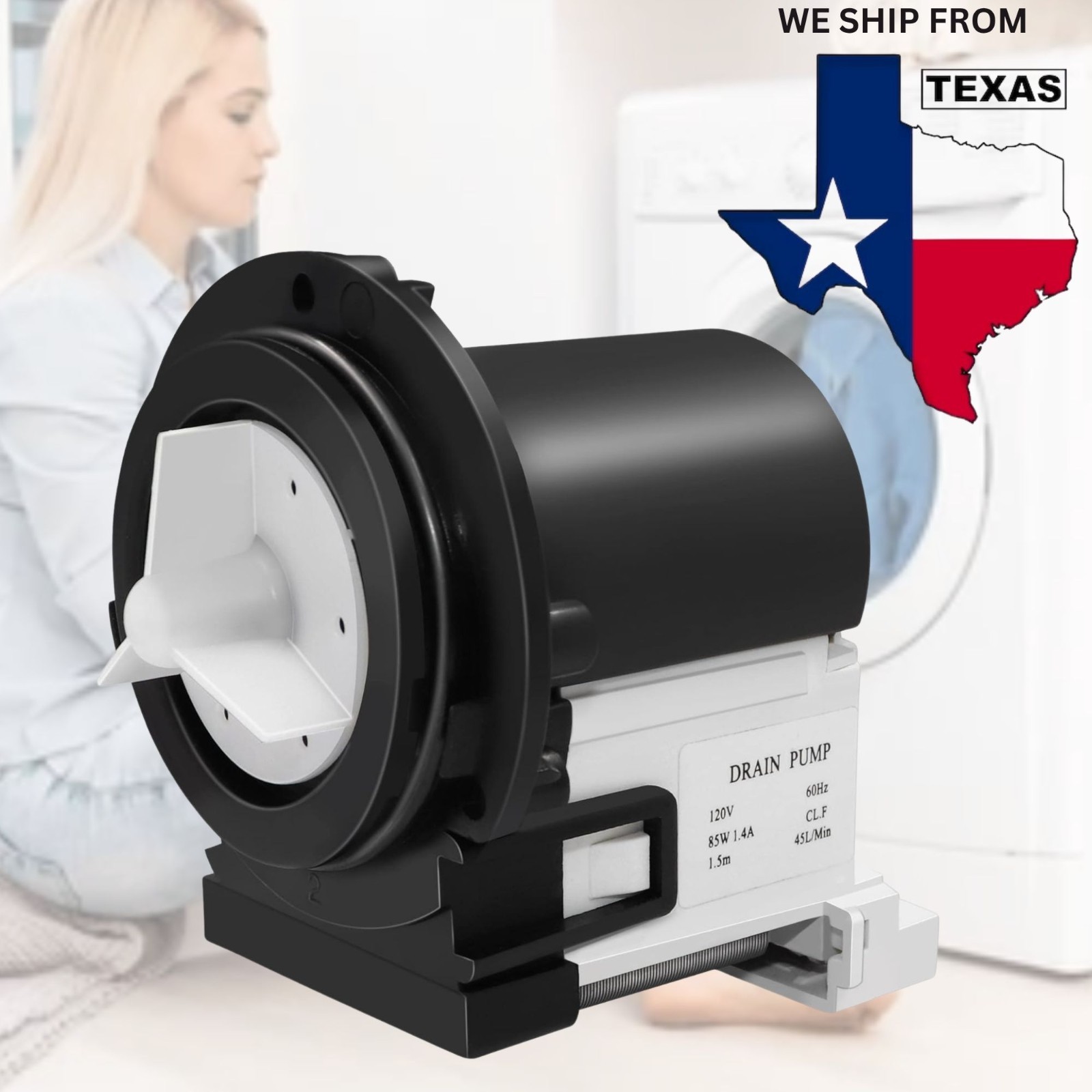 4681EA2001T Washer Drain Pump Motor Replacement For LG & Kenmore