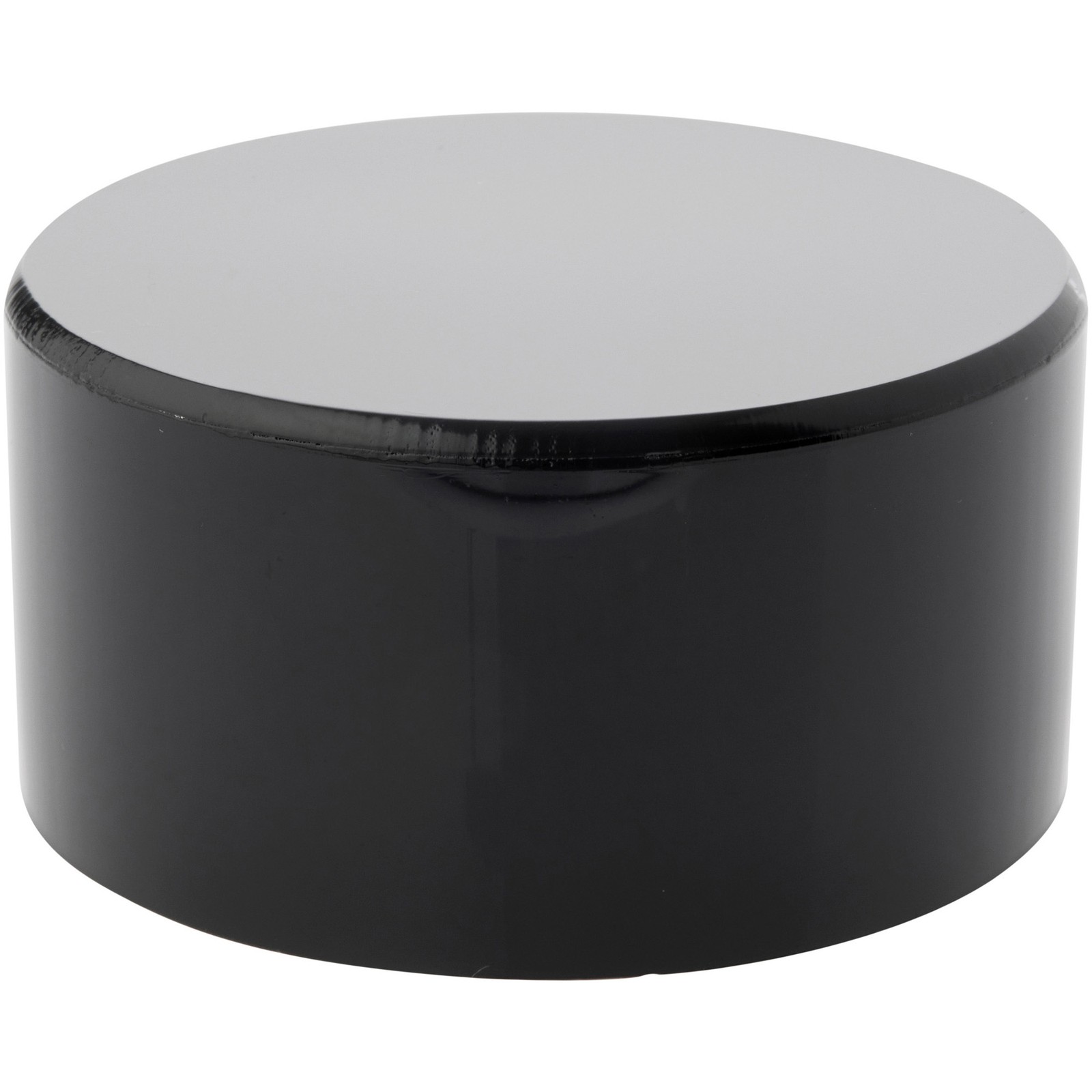 Plymor Black Acrylic Round Cylinder Display Riser, 2" H x 4" D