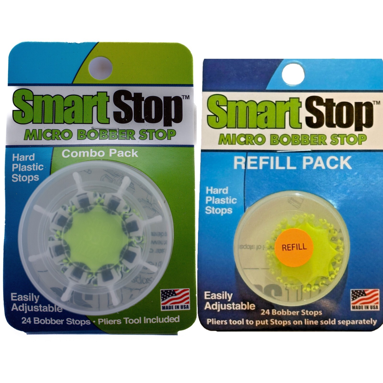 Smart Stop Micro Bobber Stop with Tool and Refill Pack, 48 Stops Included