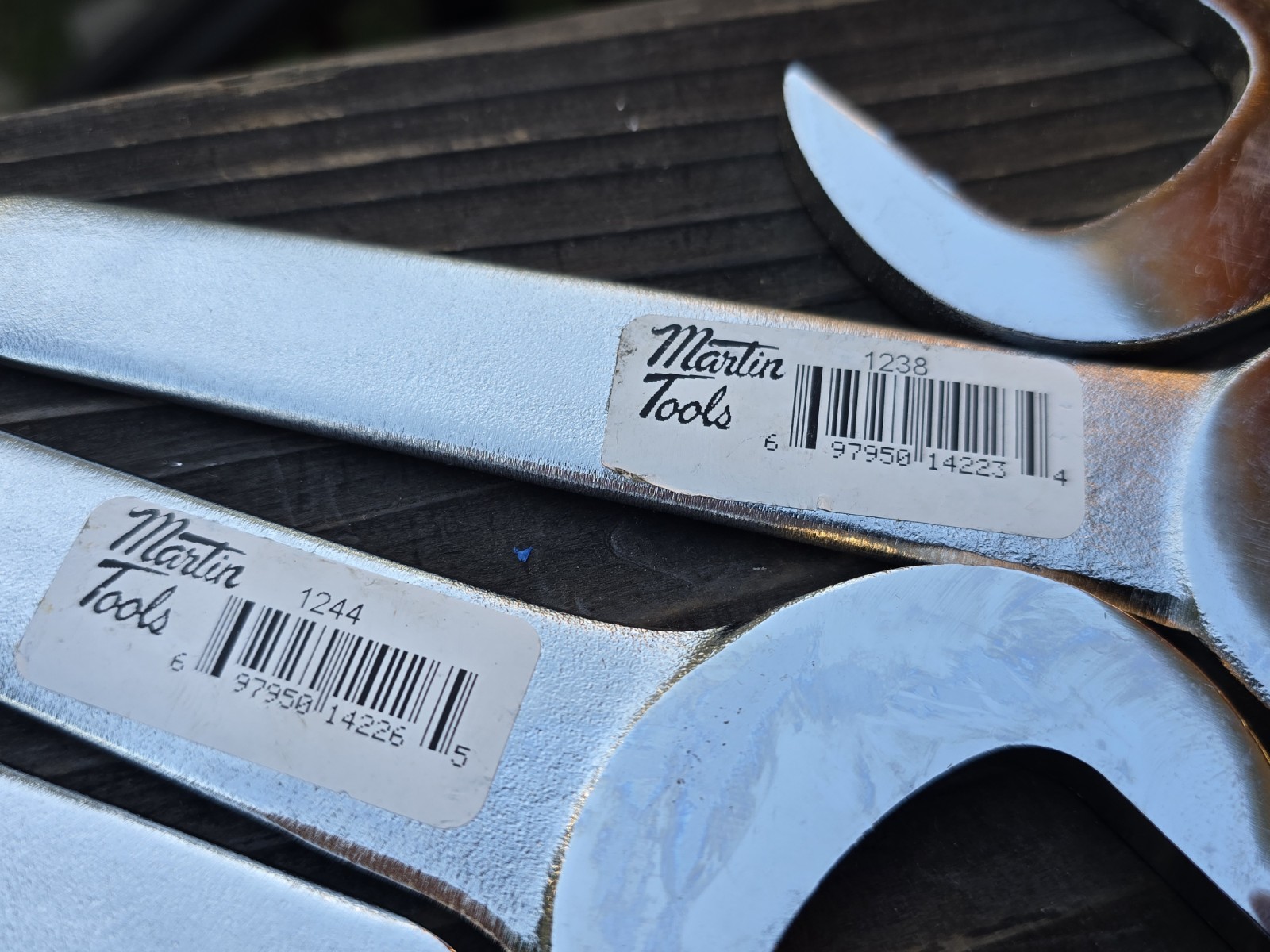 Lot of 5 Martin Thin Pump Wrenches 1232 -1252 USA