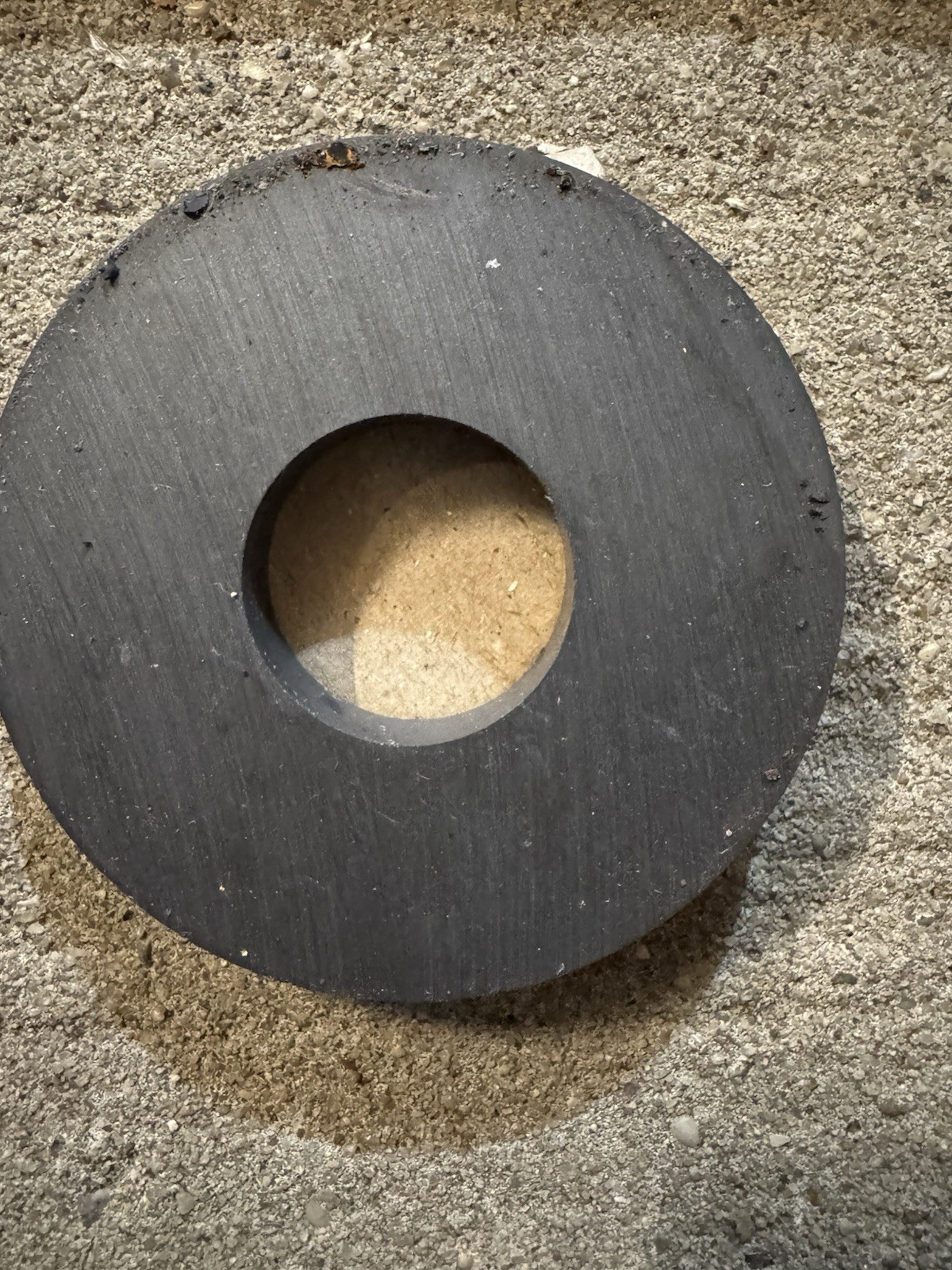 Ferrite Donut Ring Ceramic Magnet - Size 3.4 OD 1.312  ID 0.425 Thick Strong