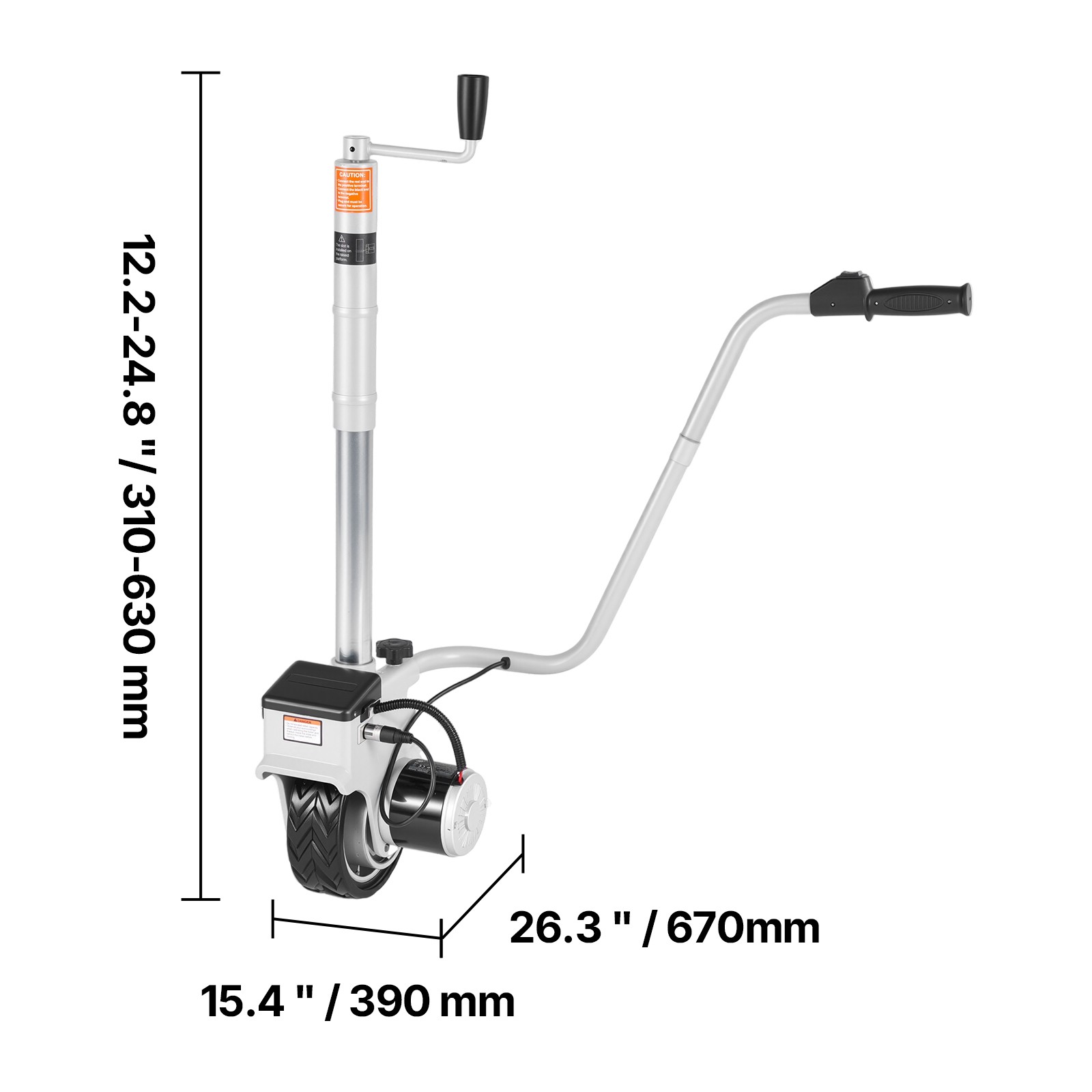 Uimoso Electric Trailer Dolly 5500 lbs Capacity with Adjustable Motorized Wheel