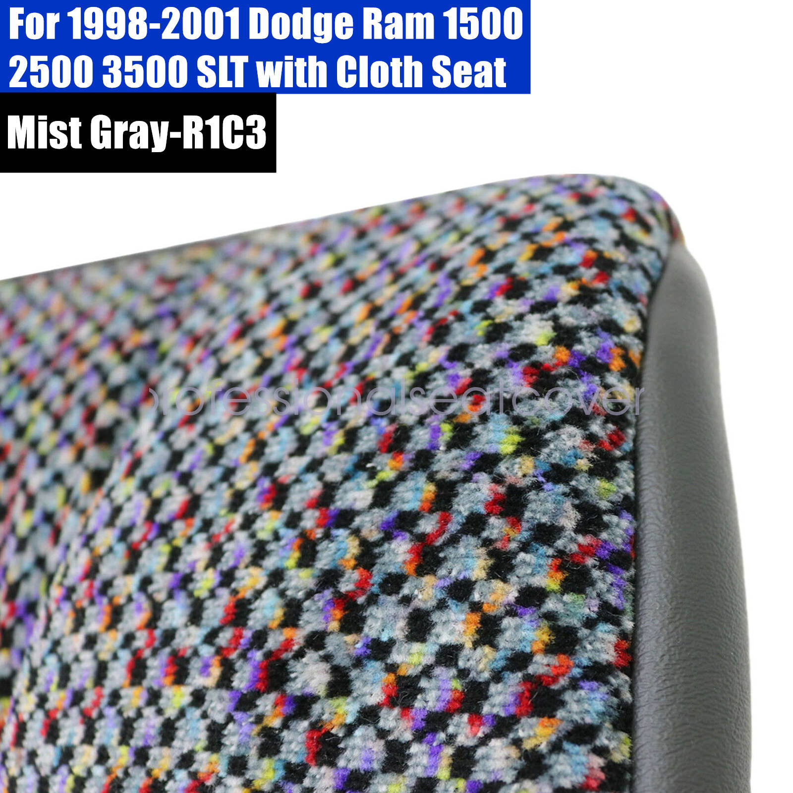 Driver Bottom Seat Cover + Foam Cushion Fits 1998-2002 Dodge Ram 1500 2500 3500