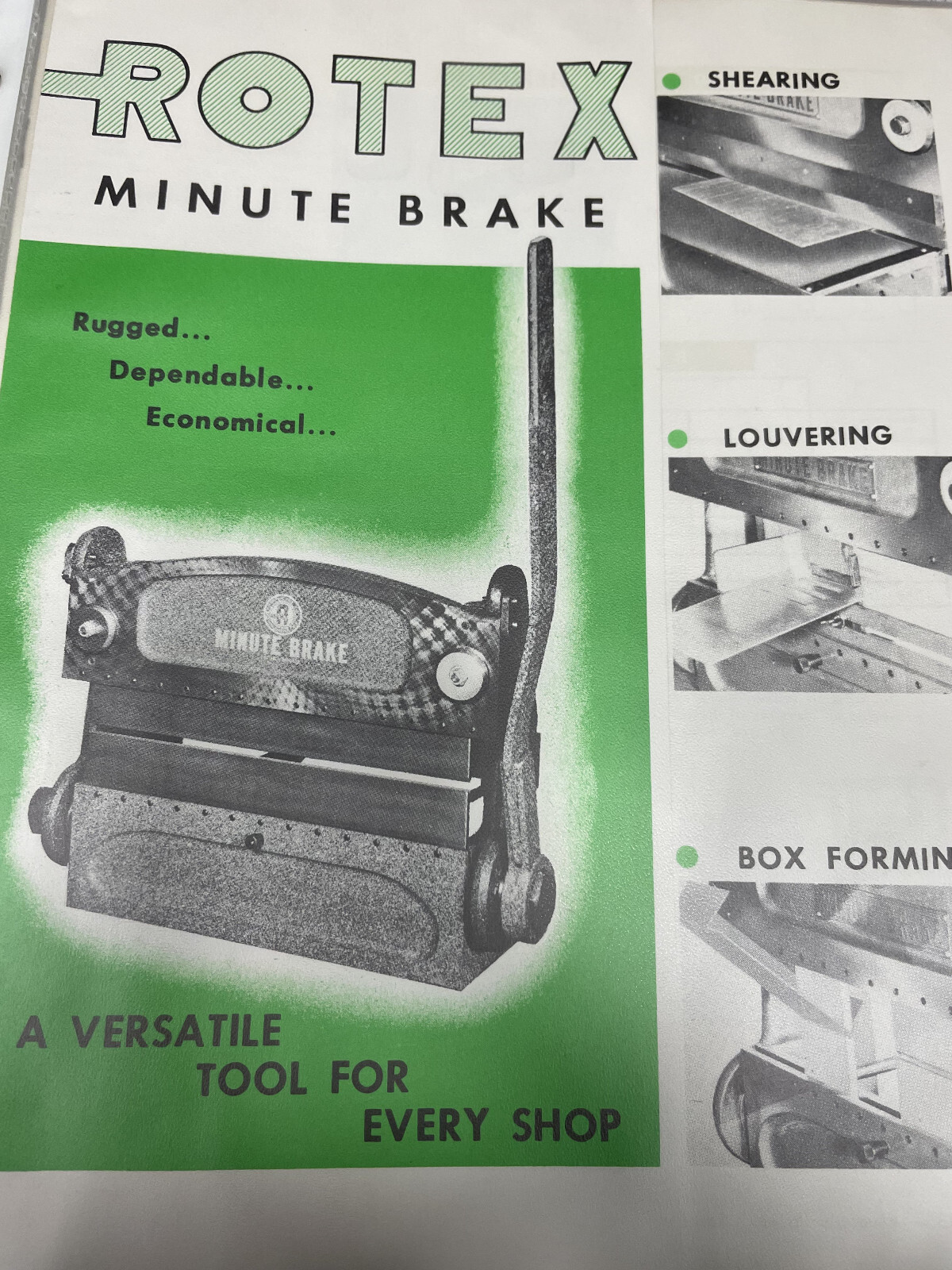 Rotex Punch Co. MB900 Minute Break Machine