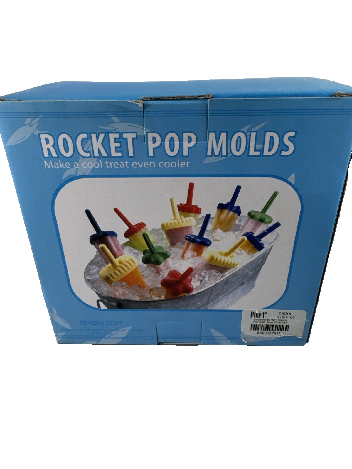 NOS Pier 1 Rocket Pop Frozen Treat Molds Tovolo Kids 6 Pk