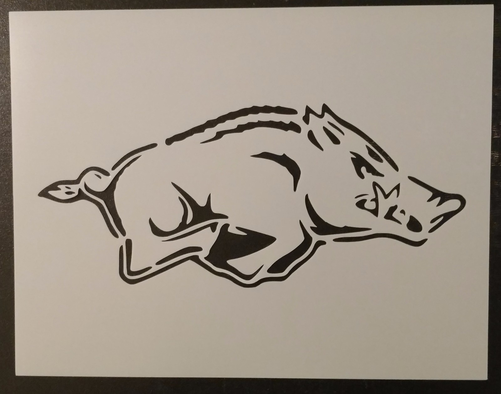 Arkansas Razorbacks Razor Back Razorback 11" x 8.5" Stencil FAST FREE SHIPPING